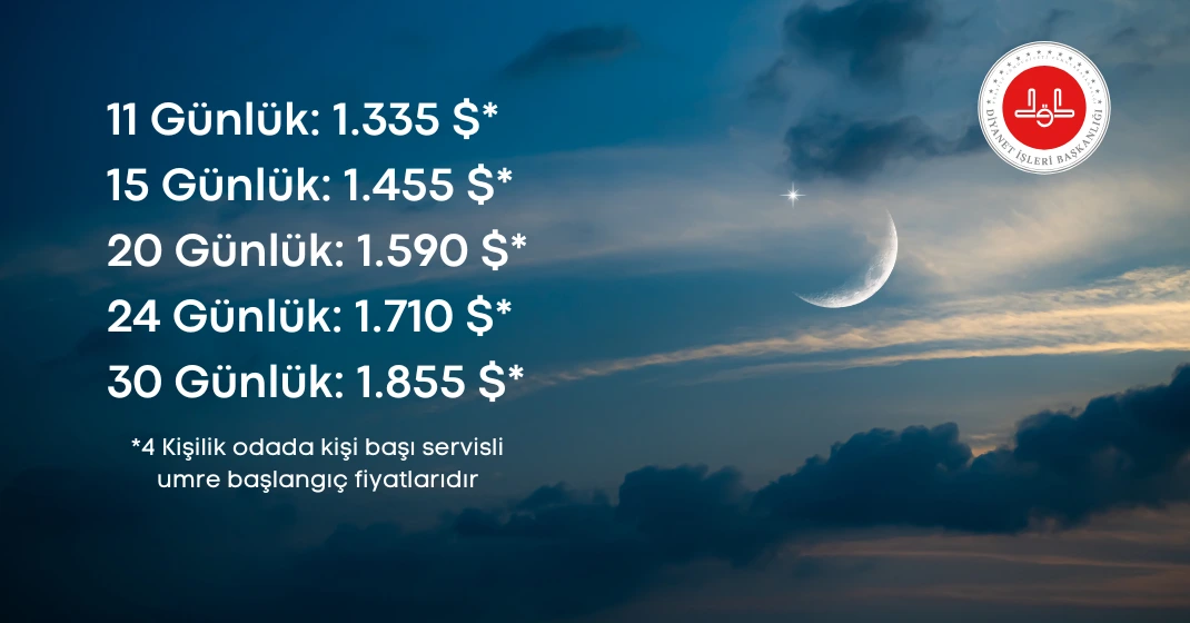 Diyanet Ramazan Umre Fiyatlari